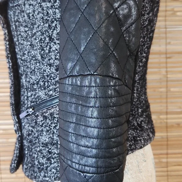 Tweed & Leather Motorcycle Jacket - Picture 5 of 10